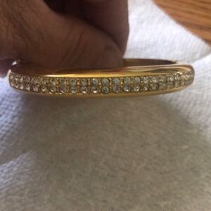 Like New Nolan Miller gold tone with crystal accents bracelet